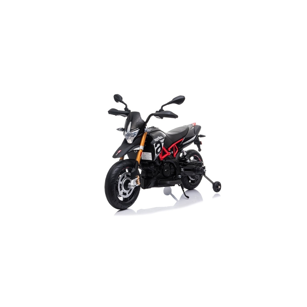 Aprilia A007 akumuliatoriaus Transporto priemonė Juoda-Elektromobiliai vaikams, Motociklai-e-vaikas
