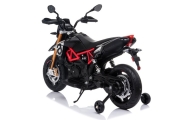 Aprilia A007 akumuliatoriaus Transporto priemonė Juoda-Elektromobiliai vaikams, Motociklai-e-vaikas