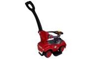 Paspiriama mašinėlė Mega Car 3in1 Push Ride, raudona-Judėjimui, Paspiriamos mašinėlės-e-vaikas