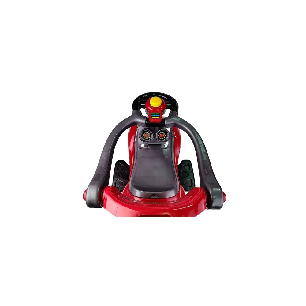 Paspiriama mašinėlė Mega Car 3in1 Push Ride, raudona-Judėjimui, Paspiriamos mašinėlės-e-vaikas