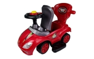 Paspiriama mašinėlė Mega Car 3in1 Push Ride, raudona-Judėjimui, Paspiriamos mašinėlės-e-vaikas