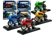 Sportinis motociklas su garsais 1:18 4 spalvos