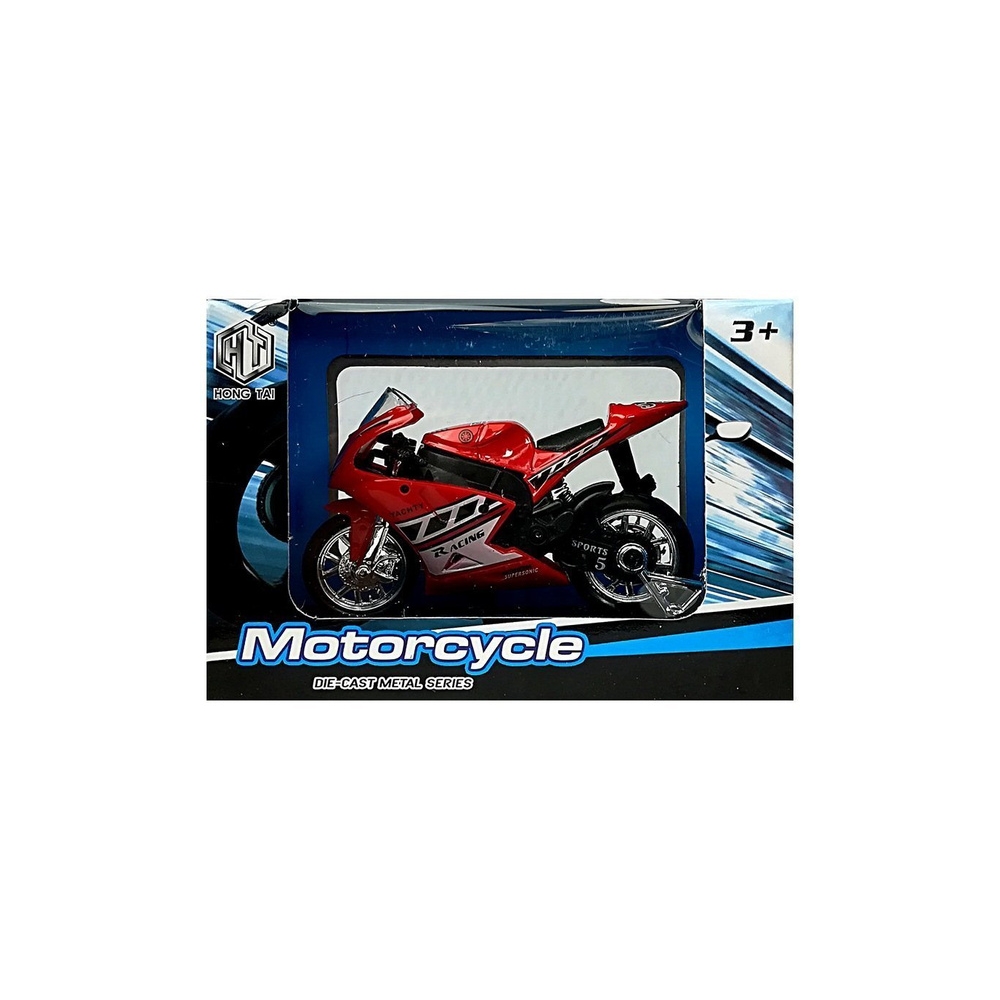 Sportinis motociklas su garsais 1:18 4 spalvos