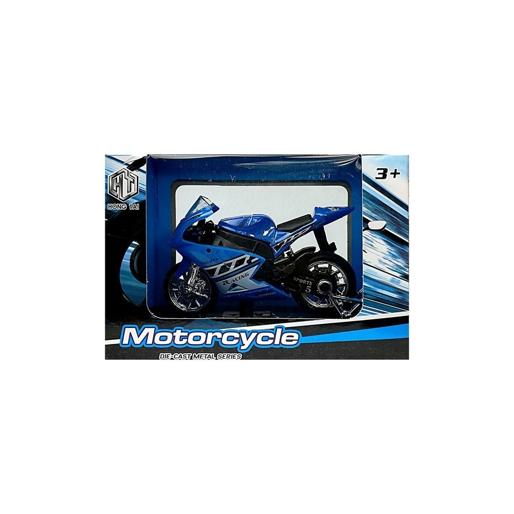 Sportinis motociklas su garsais 1:18 4 spalvos