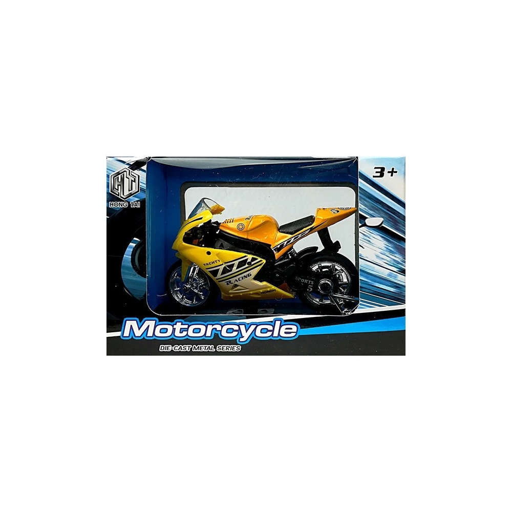 Sportinis motociklas su garsais 1:18 4 spalvos