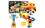 Putų pistoleto robotas 2in1 kaukė