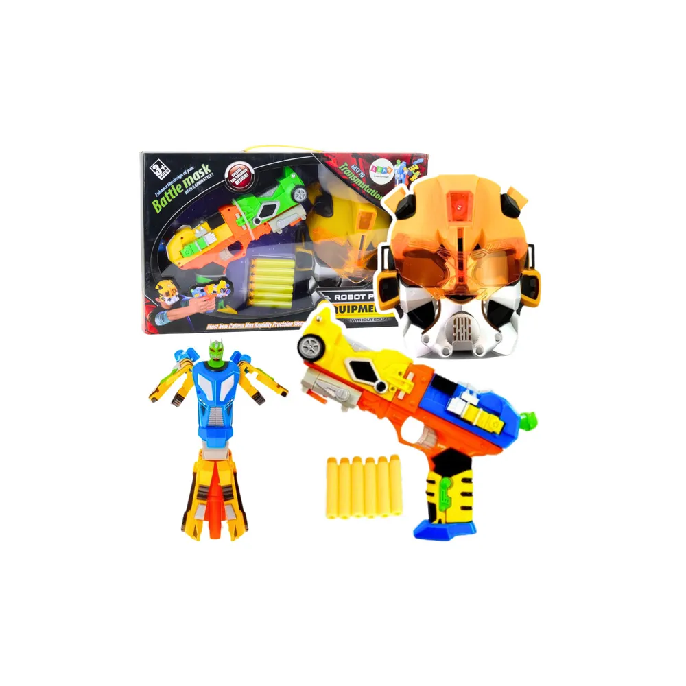 Putų pistoleto robotas 2in1 kaukė
