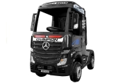 Elektromobilis Mercedes Actros MP4, lakuotas juodas-Elektromobiliai vaikams, Sunkvežimiai-e-vaikas