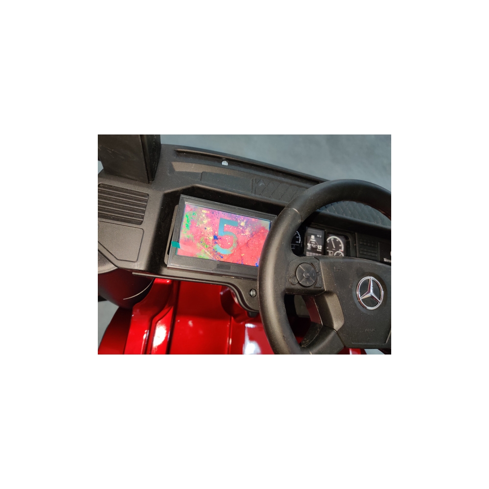 Elektromobilis Mercedes Actros MP4, lakuotas juodas-Elektromobiliai vaikams, Sunkvežimiai-e-vaikas