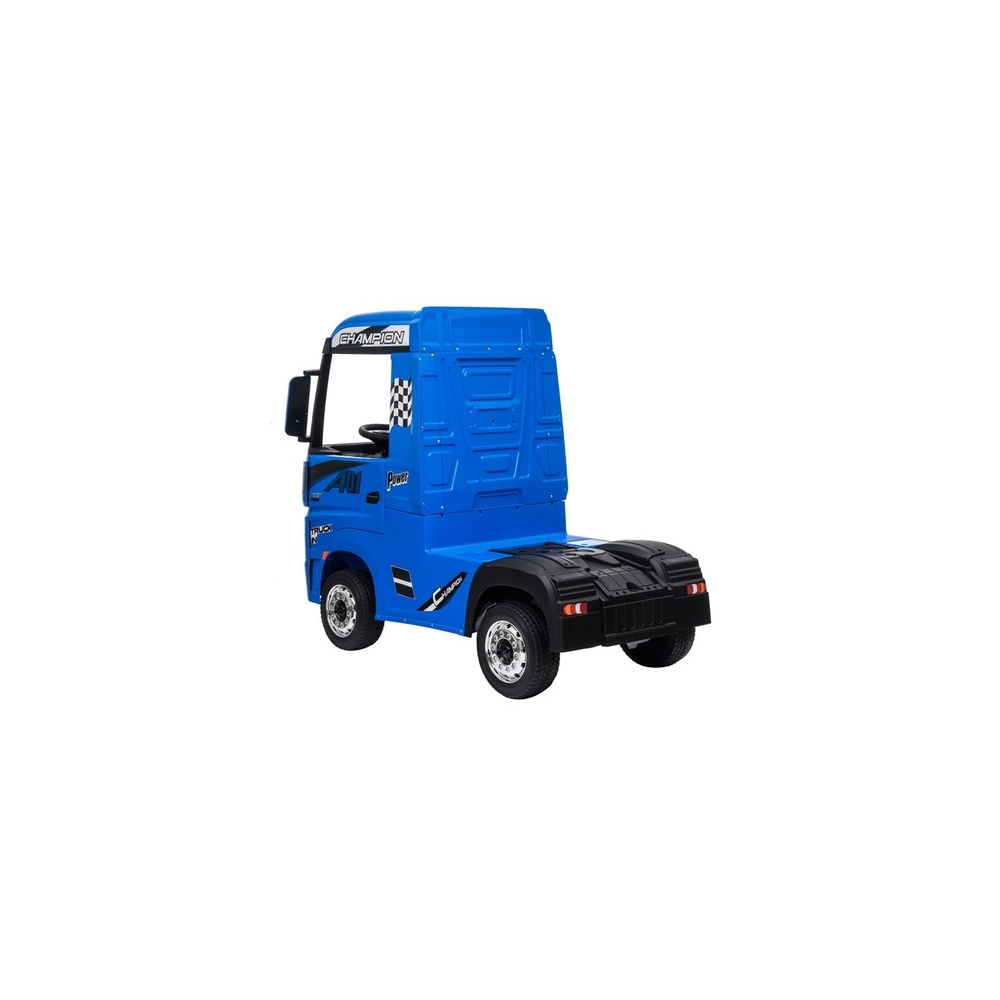 Elektromobilis Mercedes Actros MP4, lakuotas mėlynas-Elektromobiliai vaikams, Sunkvežimiai-e-vaikas