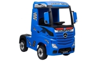 Elektromobilis Mercedes Actros MP4, lakuotas mėlynas-Elektromobiliai vaikams, Sunkvežimiai-e-vaikas