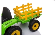 Traktor na Akumulator z Przyczepą XMX611 Zielony