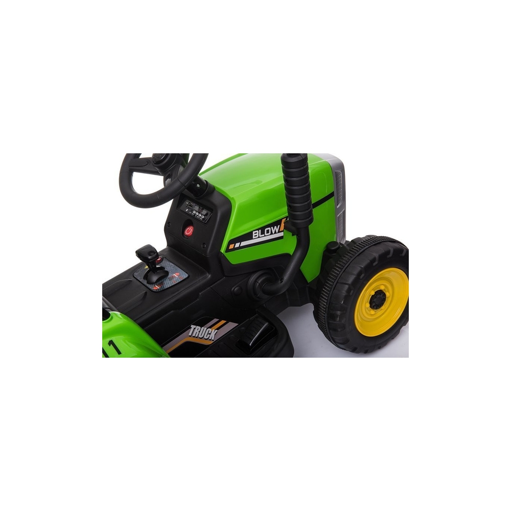 Elektrinis traktorius XMX611, Green-Elektromobiliai vaikams, Traktoriai-e-vaikas