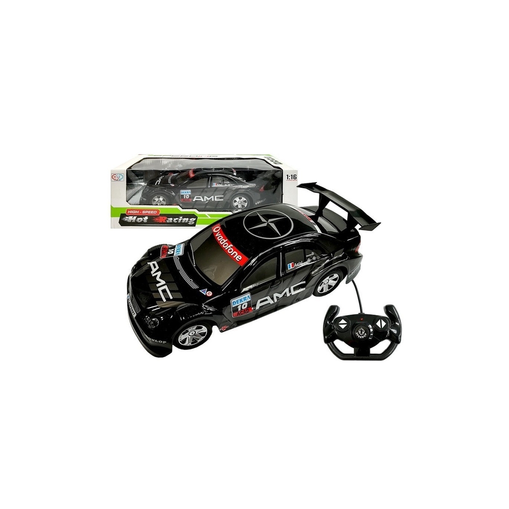 Nuotoliniu būdu valdomas R/C sportinis automobilis 1:16, juodas