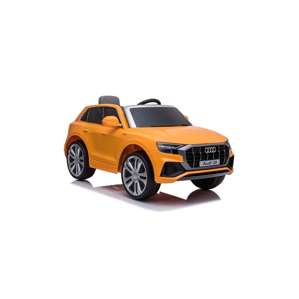 Elektromobilis Audi Q8 JJ2066, lakuotas geltonas