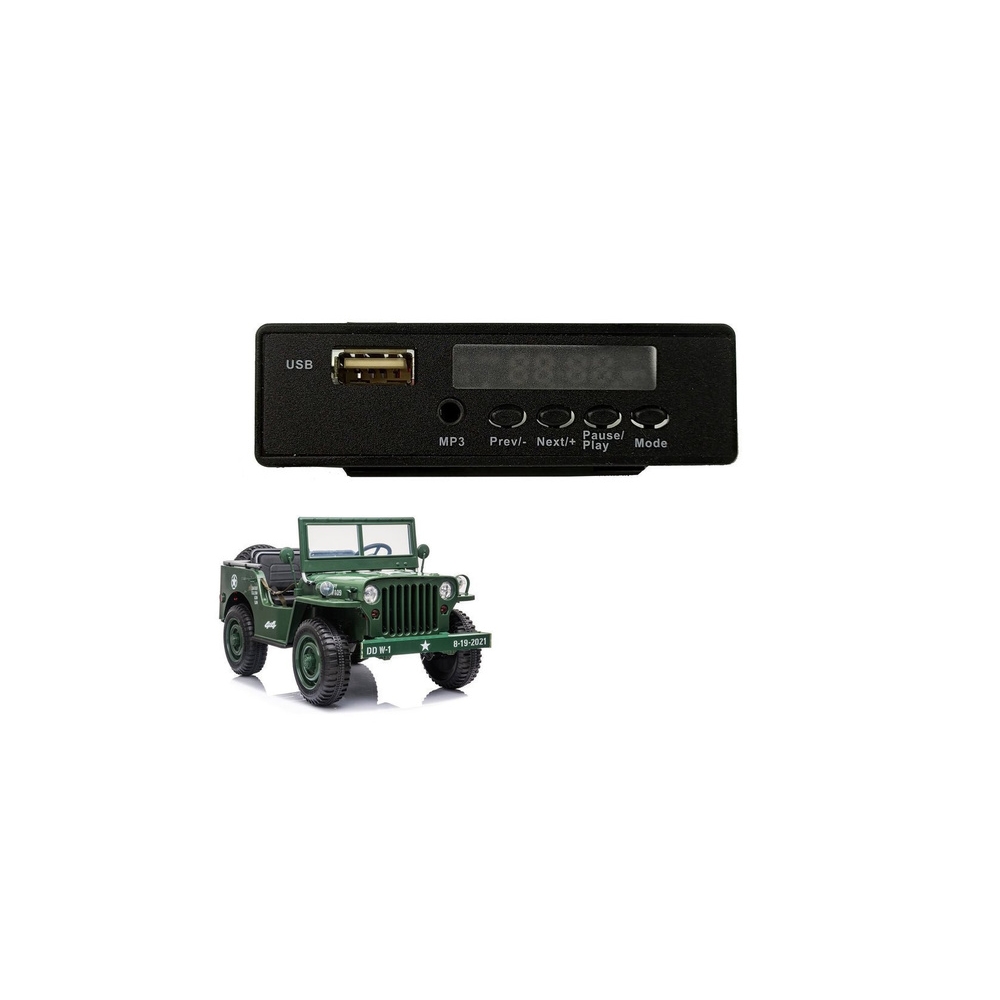 Muzikinis skydelis akumuliatoriumi varomai transporto priemonei JH101-Elektromobilių dalys, LCD, MP4, muzikos skydeliai-e-vaikas