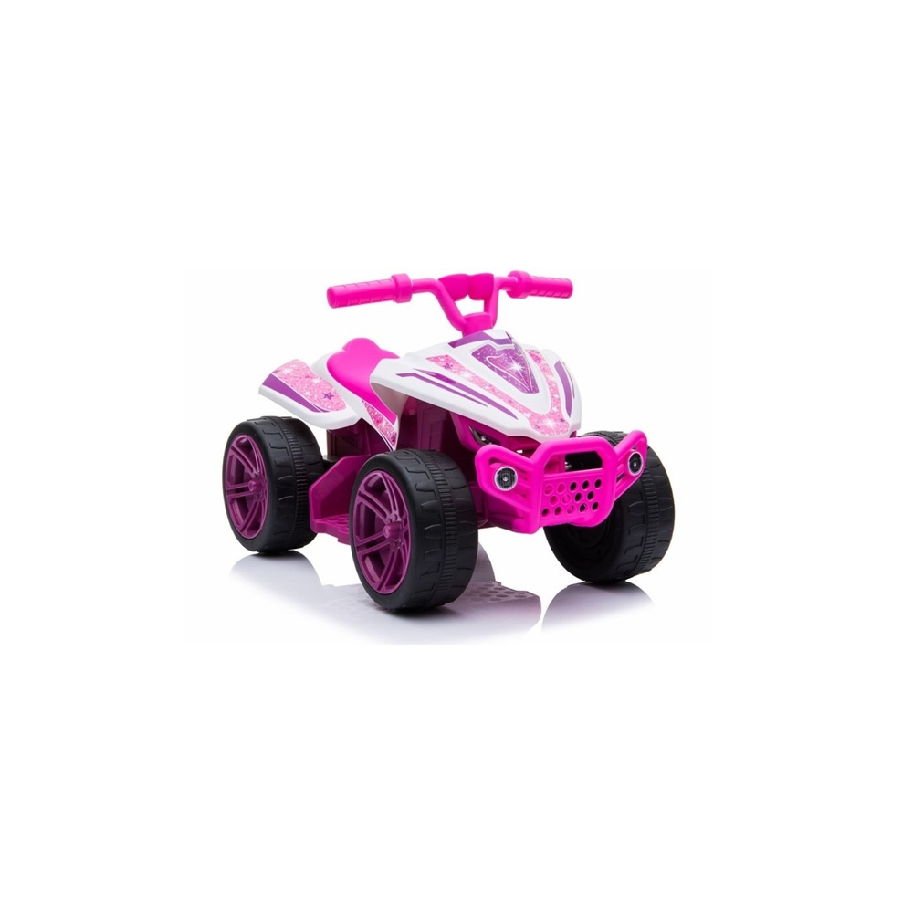 Elektrinis keturratis TR1805, White/Pink-Elektromobiliai vaikams, Keturračiai ir bagiai-e-vaikas
