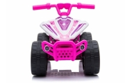 Elektrinis keturratis TR1805, White/Pink-Elektromobiliai vaikams, Keturračiai ir bagiai-e-vaikas