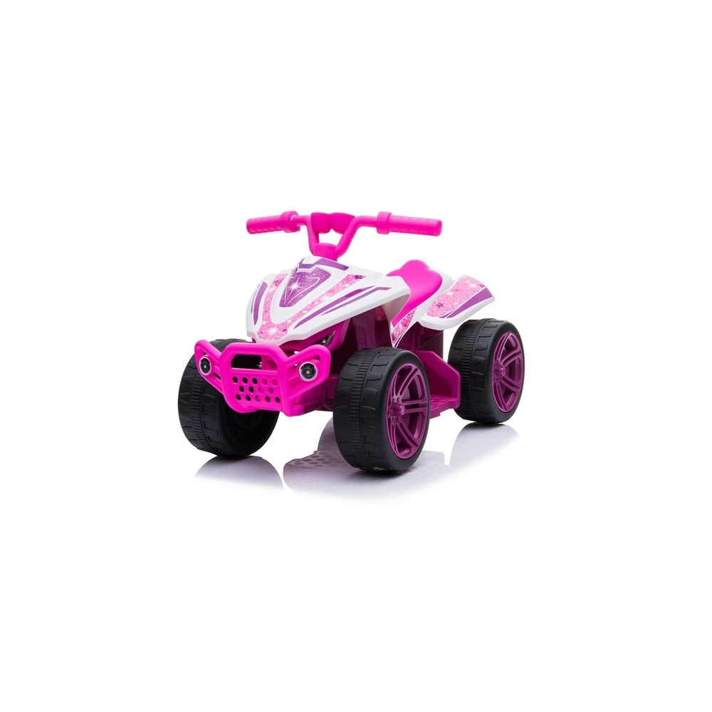 Elektrinis keturratis TR1805, White/Pink-Elektromobiliai vaikams, Keturračiai ir bagiai-e-vaikas