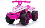 Elektrinis keturratis TR1805, White/Pink-Elektromobiliai vaikams, Keturračiai ir bagiai-e-vaikas