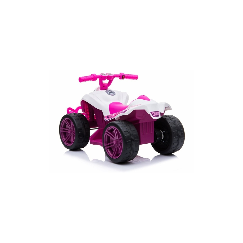 Elektrinis keturratis TR1805, White/Pink-Elektromobiliai vaikams, Keturračiai ir bagiai-e-vaikas