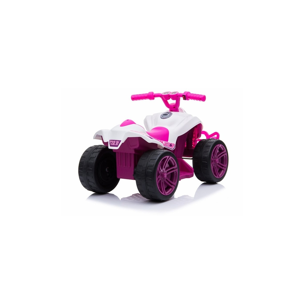 Elektrinis keturratis TR1805, White/Pink-Elektromobiliai vaikams, Keturračiai ir bagiai-e-vaikas