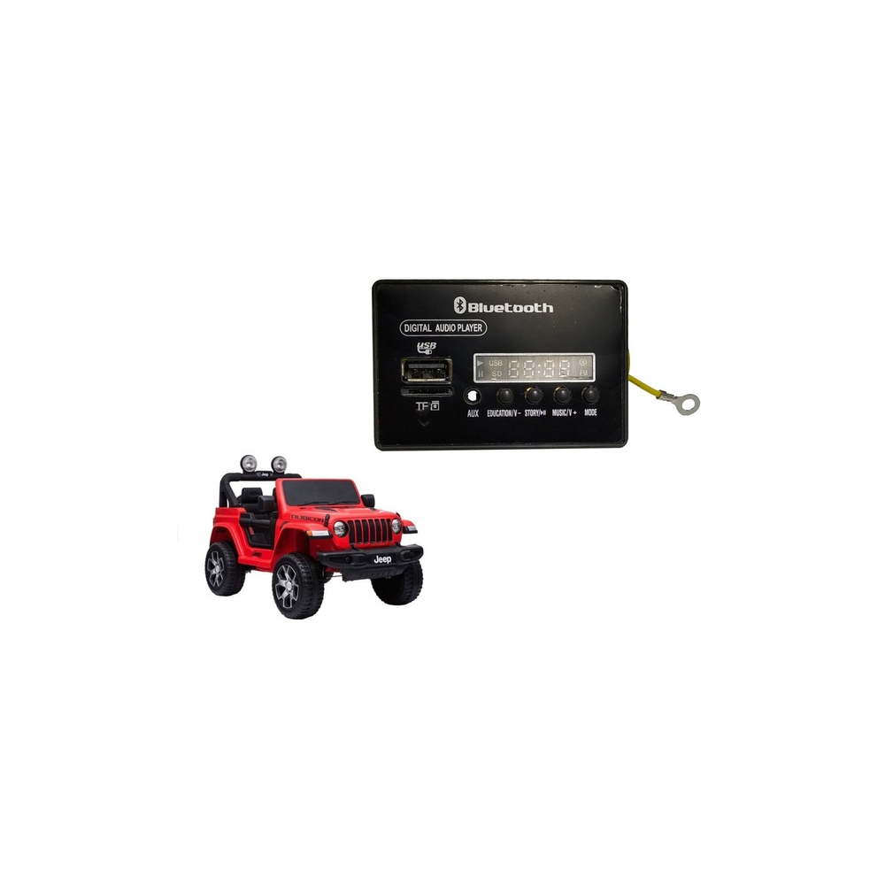 Akumuliatorinis automobilinis muzikos skydelis DK-JWR555-Elektromobilių dalys, LCD, MP4, muzikos skydeliai-e-vaikas