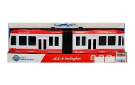 Articulated Bus with Friction Drive Red