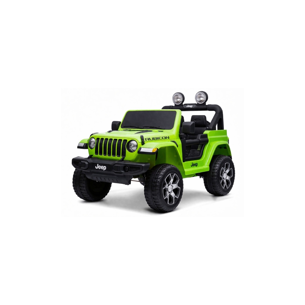 Elektromobilis Jeep Rubicon 4x4, Green-Elektromobiliai vaikams, Visureigiai-e-vaikas