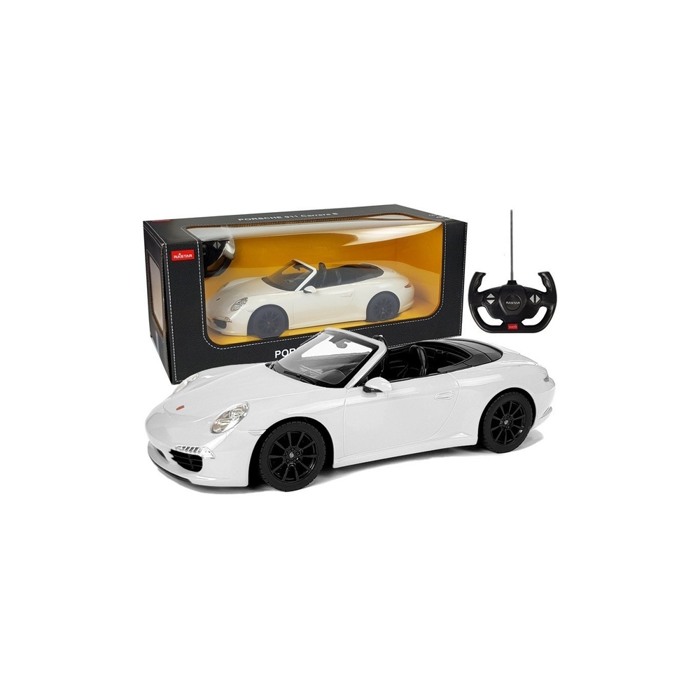Nuotoliniu būdu valdomas Automobilis Porsche 911 Carrera S RC automobilis Rastar, baltas, 1:12-Žaislai, Auto ir transporto žaisl