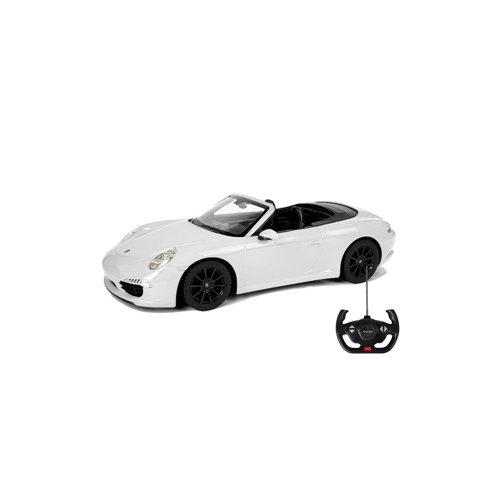 Nuotoliniu būdu valdomas Automobilis Porsche 911 Carrera S RC automobilis Rastar, baltas, 1:12-Žaislai, Auto ir transporto žaisl