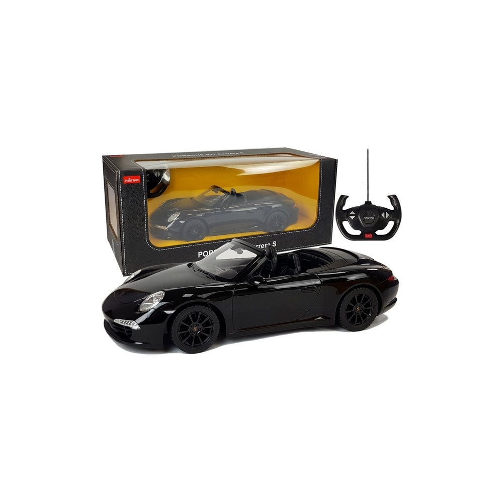 Nuotoliniu būdu valdomas automobilis Porsche 911 Carrera S RC automobilis Rastar, juodos spalvos, 1:12-Žaislai, Auto ir transpor