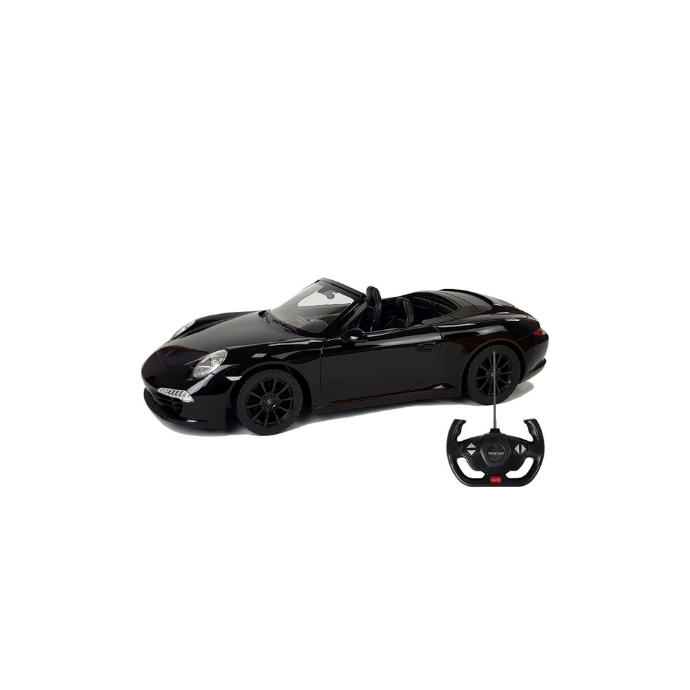 Nuotoliniu būdu valdomas automobilis Porsche 911 Carrera S RC automobilis Rastar, juodos spalvos, 1:12-Žaislai, Auto ir transpor