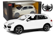 Nuotoliniu būdu valdomas Porsche Cayenne automobilis RC Rastar, baltas, 1:14