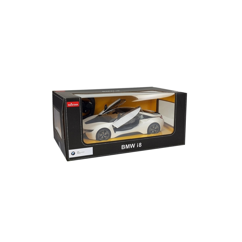 R/C automobilis BMW i8 Rastar 1:14 White Automatinės durys