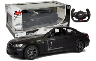 Nuotoliniu būdu valdomas BMW M3 sportinis automobilis RC Rastar, juodos spalvos, 1:14
