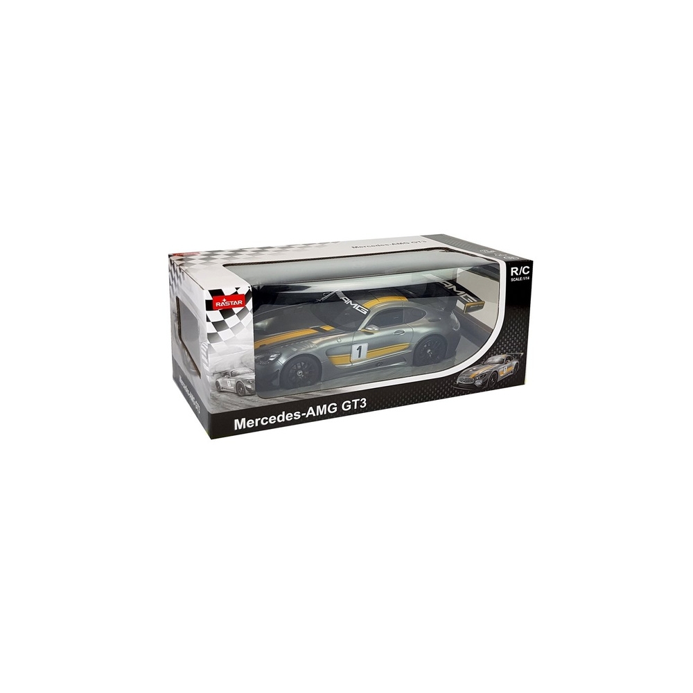 R/C Mercedes AMG GT3 Rastar automobilis 1:14 Pilka