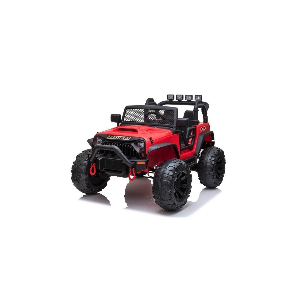 Elektromobilis Jeep JC666, Red-Elektromobiliai vaikams, Visureigiai-e-vaikas