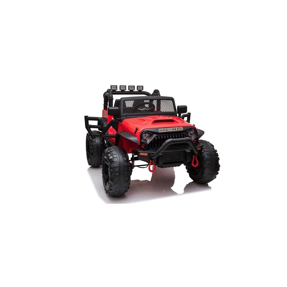 Elektromobilis Jeep JC666, Red-Elektromobiliai vaikams, Visureigiai-e-vaikas