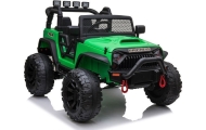 Elektromobilis Jeep JC666, Green-Elektromobiliai vaikams, Visureigiai-e-vaikas
