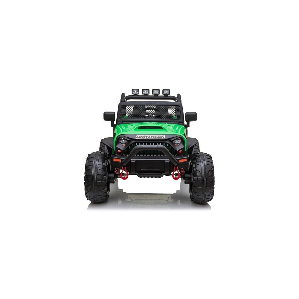 Elektromobilis Jeep JC666, Green-Elektromobiliai vaikams, Visureigiai-e-vaikas