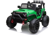 Elektromobilis Jeep JC666, Green-Elektromobiliai vaikams, Visureigiai-e-vaikas