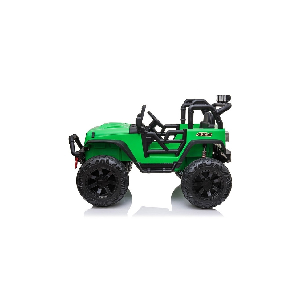 Elektromobilis Jeep JC666, Green-Elektromobiliai vaikams, Visureigiai-e-vaikas