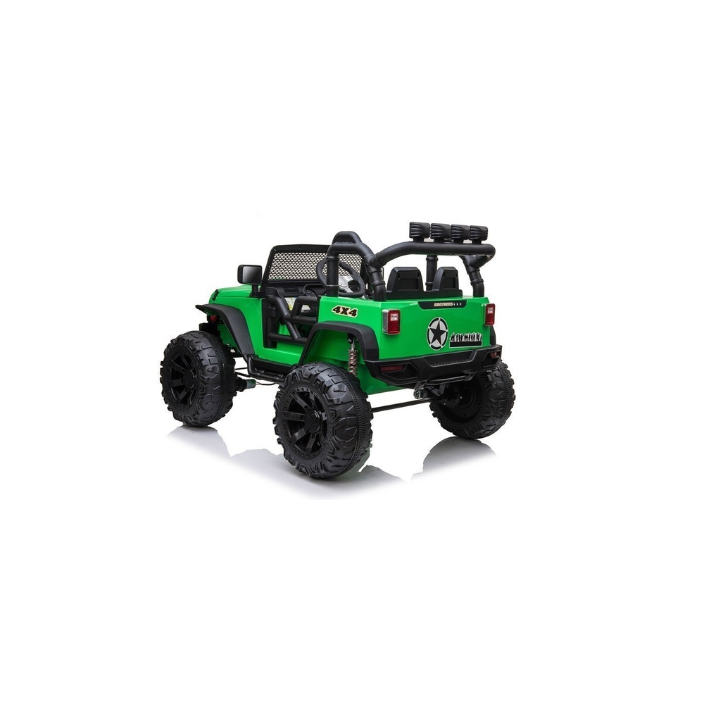 Elektromobilis Jeep JC666, Green-Elektromobiliai vaikams, Visureigiai-e-vaikas