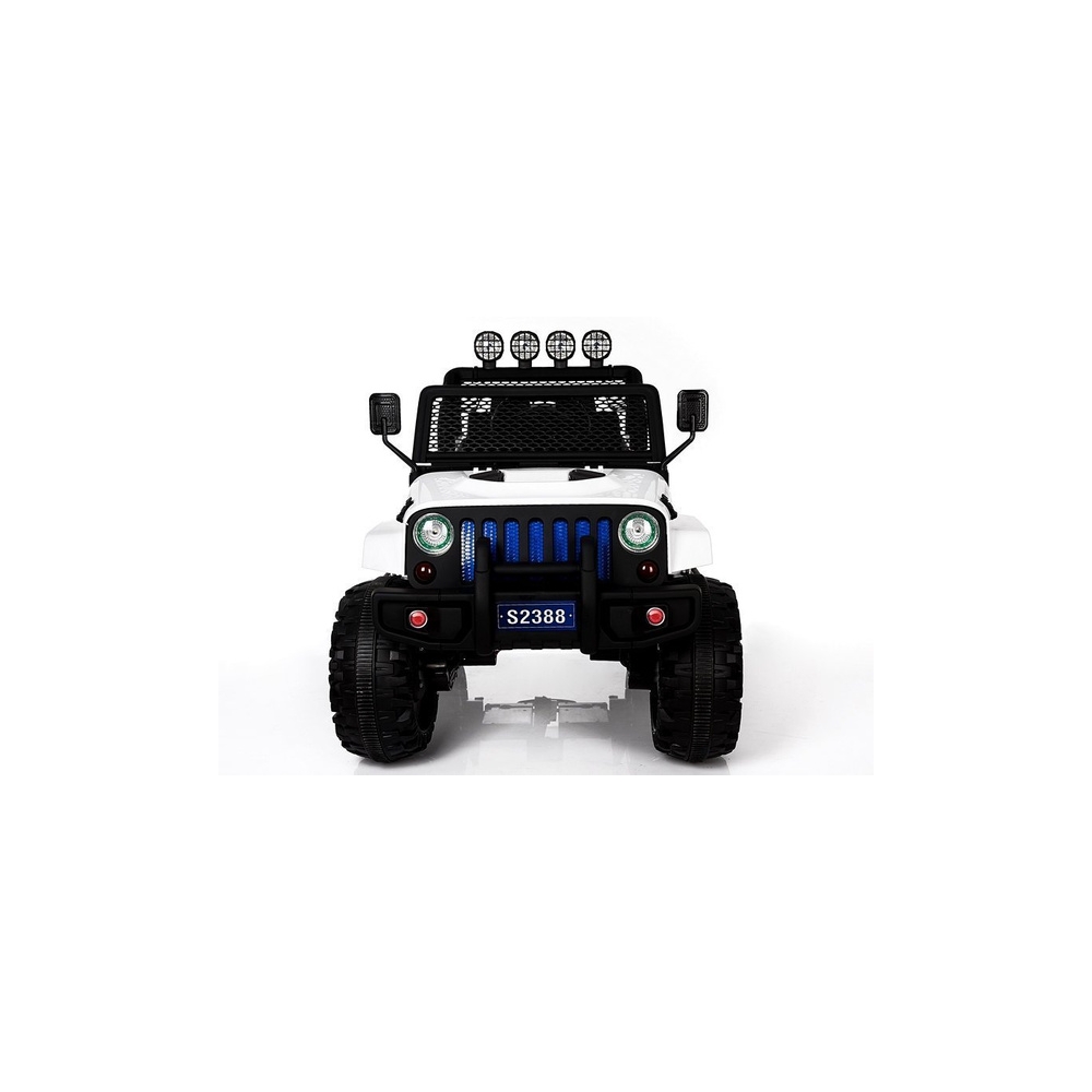 Elektromobilis S2388 Jeep 4x45W, White-Elektromobiliai vaikams, Visureigiai-e-vaikas