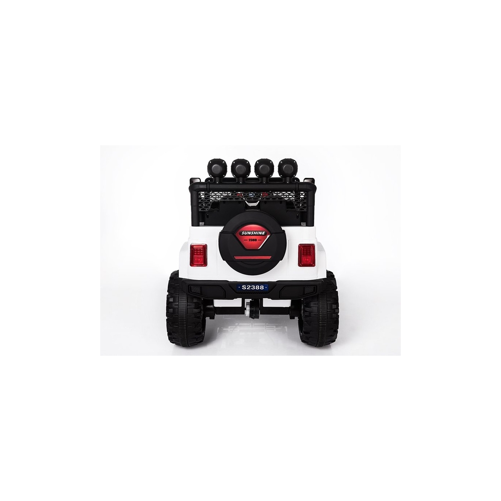 Elektromobilis S2388 Jeep 4x45W, White-Elektromobiliai vaikams, Visureigiai-e-vaikas