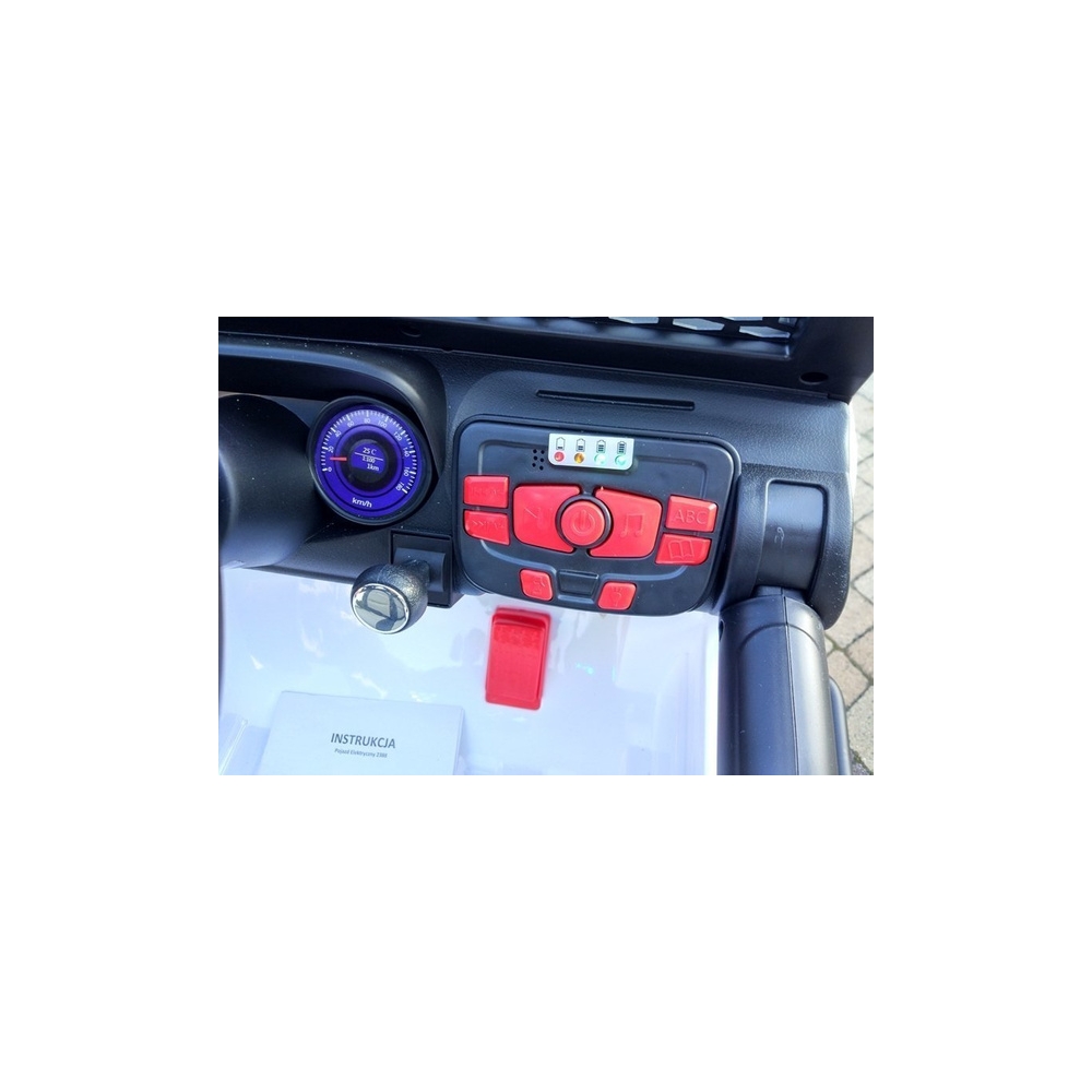 Elektromobilis S2388 Jeep 4x45W, White-Elektromobiliai vaikams, Visureigiai-e-vaikas