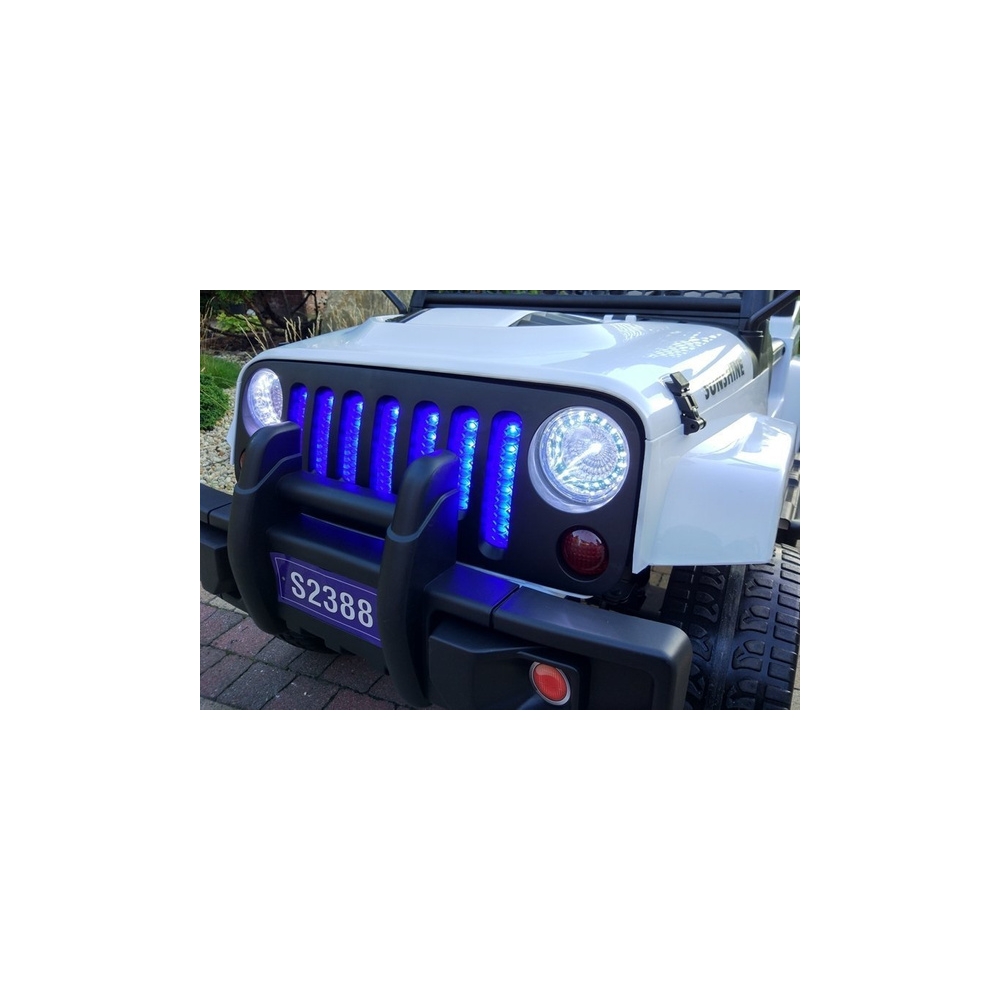 Elektromobilis S2388 Jeep 4x45W, White-Elektromobiliai vaikams, Visureigiai-e-vaikas