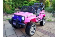 Elektromobilis S2388 Jeep 4x45W, Pink-Elektromobiliai vaikams, Visureigiai-e-vaikas