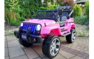 Elektromobilis S2388 Jeep 4x45W, Pink-Elektromobiliai vaikams, Visureigiai-e-vaikas